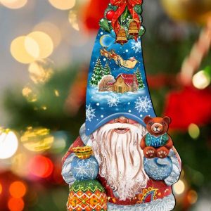 Christmas Dwarf Wood Ornament