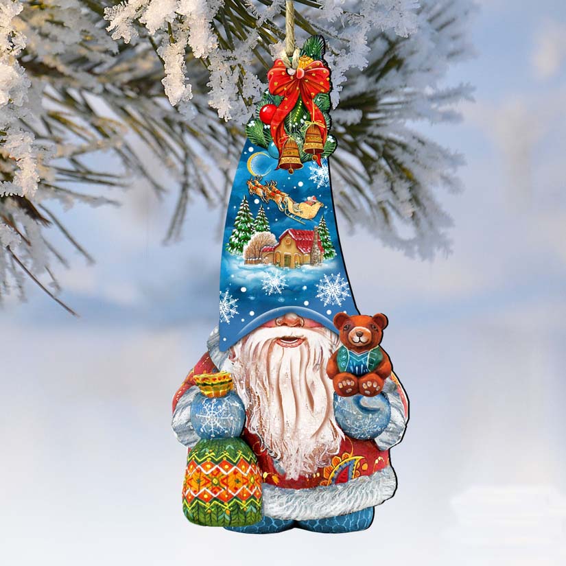 Christmas Dwarf Wood Ornament