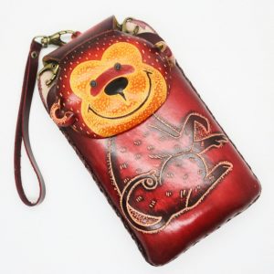 Leather Monkey Cell Phone Case