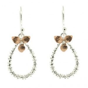 Nova Silver Trillium Flower Drop Earrings