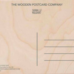 Happy Annivesary wooden postcard