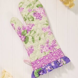 Lilac Festival Patchwork Oven Mitt