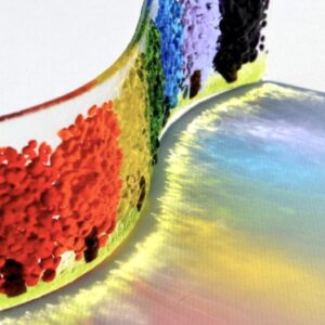 Pam Peters Designs Fused Glass – Rainbow Wave