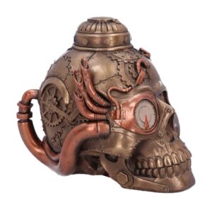 Steampunk Pipe Up Modified Skull Ornament