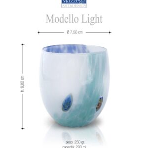 Assorted Colour Murano Water Glasses – Light