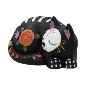 Sleepy Sugar Mexican Day of the Dead Cat Ornament