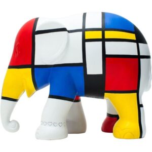 Elephant Parade – Hommage to Mondriaan 10cm