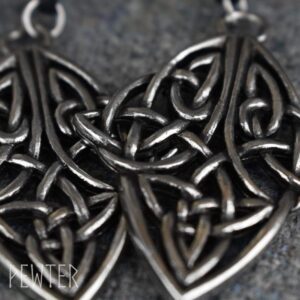 Celtic Diamond Knotwork Pewter Pendant