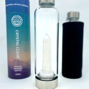 Crystal Water Bottle – Clear Quartz