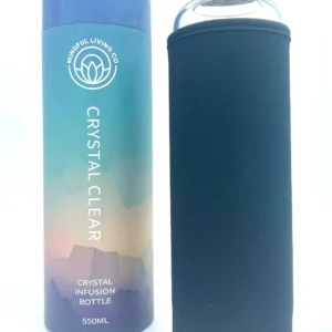 Crystal Clear Jar Bottle – Green Aventurine