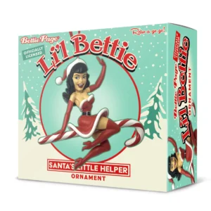Bettie Page Santa’s Little Helper Ornament