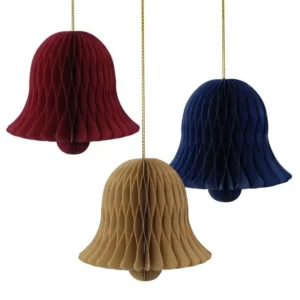 Eco Xmas Paper Tree Baubles - Bell
