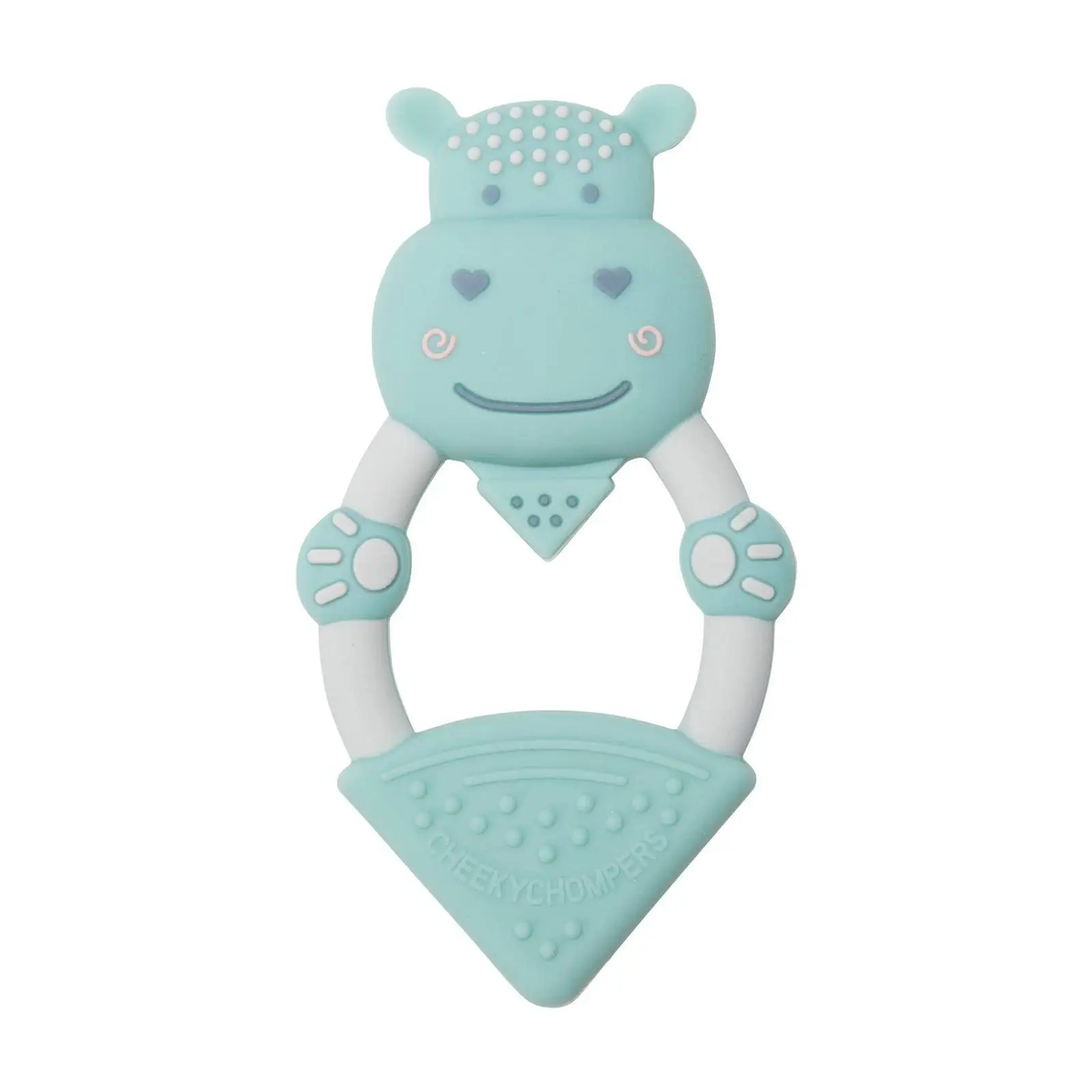 Textured Baby Animal Teether – Chewy the Hippo