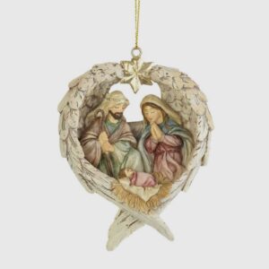 Holy Family in Wings Ornament 4"