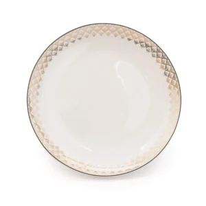 Coupe Side Plate Deco Glam Black/Gold