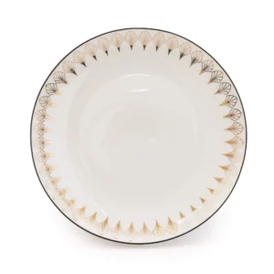 Coupe Dinner Plate Deco Glam Black/Gold