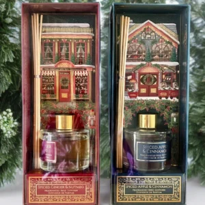 Christmas Workshop reed diffuser 100ml with festive gift packaging