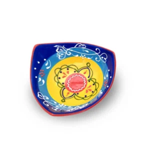 Hand-painted Spanish Triangular Tapas Bowl