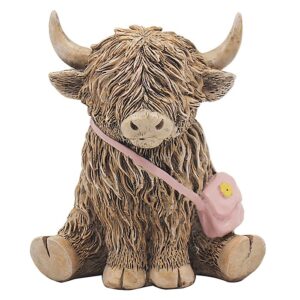 Highland Cow with Handbag
