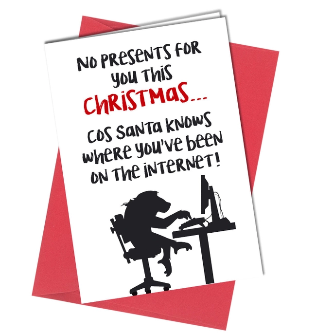 Funny No Presents Christmas Card