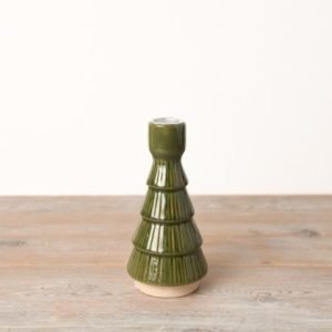 Ceramic Green Tree Candleholder