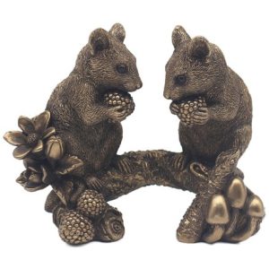 Reflections Mice on Branch Ornament