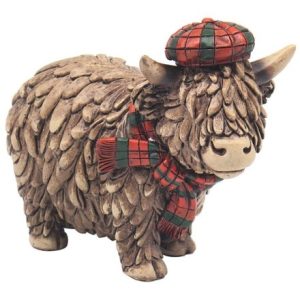 Standing Tartan Highland Cow Ornament