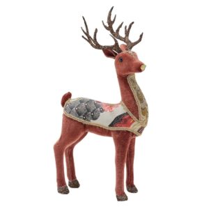 Standing Velvet Deer Ornament