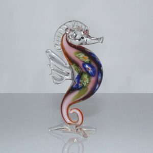 Miniature Seahorse Glass Figurine