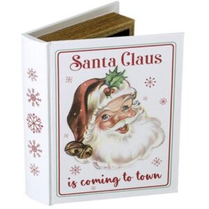Santa Claus is Coming to Town Wooden Storage Book