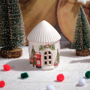 Children's Winter Wonderland Ceramic Christmas House LED