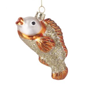 Glass Gold Fish Bauble