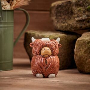 Highland Cow Embossed Stoneware Wax Burner