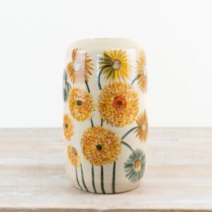 Dandelion Crackle Glaze Ceramic Vase