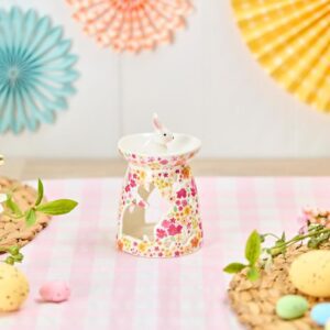 Bunny 3D Ditsy Floral Ceramic Burner