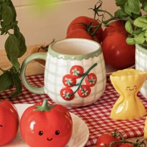 Sass and Belle Handpainted Tomato Mug