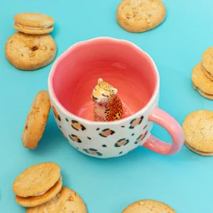 Sass and Belle Hidden Ceramic Surprise Leopard Mug