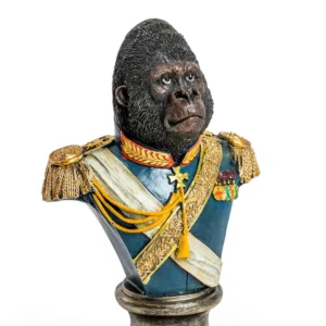 Gentry Gorilla Bust Ornament - Blue