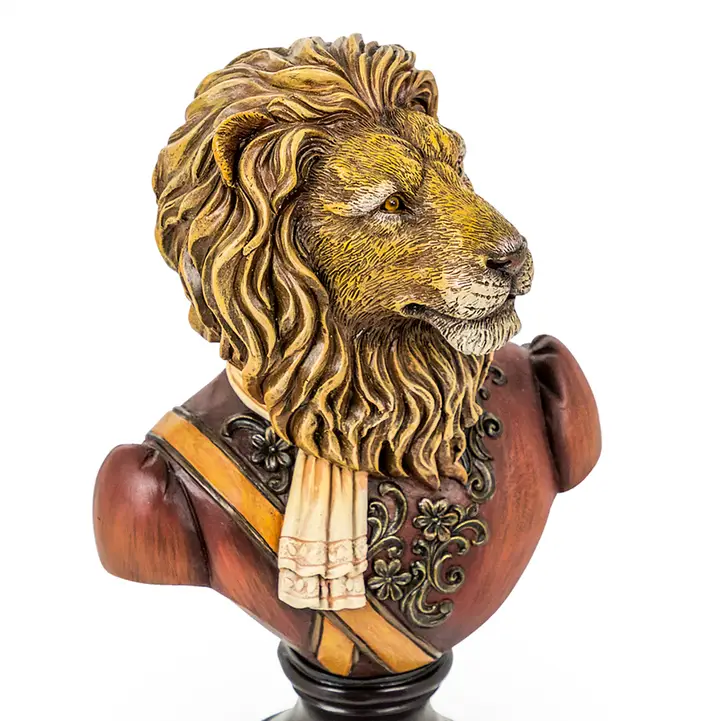 large-gentry-lion-bust-on-round-base Transform Your Space with Our Home Decor Store