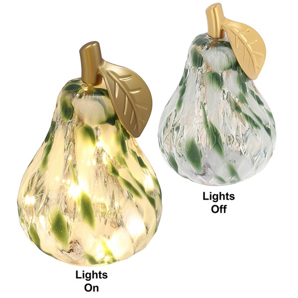 Diamond Cut Pear and Apple Fruit shaped LED Lamps - Image 3