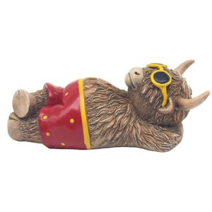 Highland Cow Beach Time Ornament