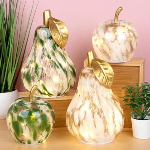 Diamond Cut Pear and Apple Fruit shaped LED Lamps