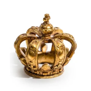 Antique Gold Vintage Regal Crown Ornament - Royal Decoration