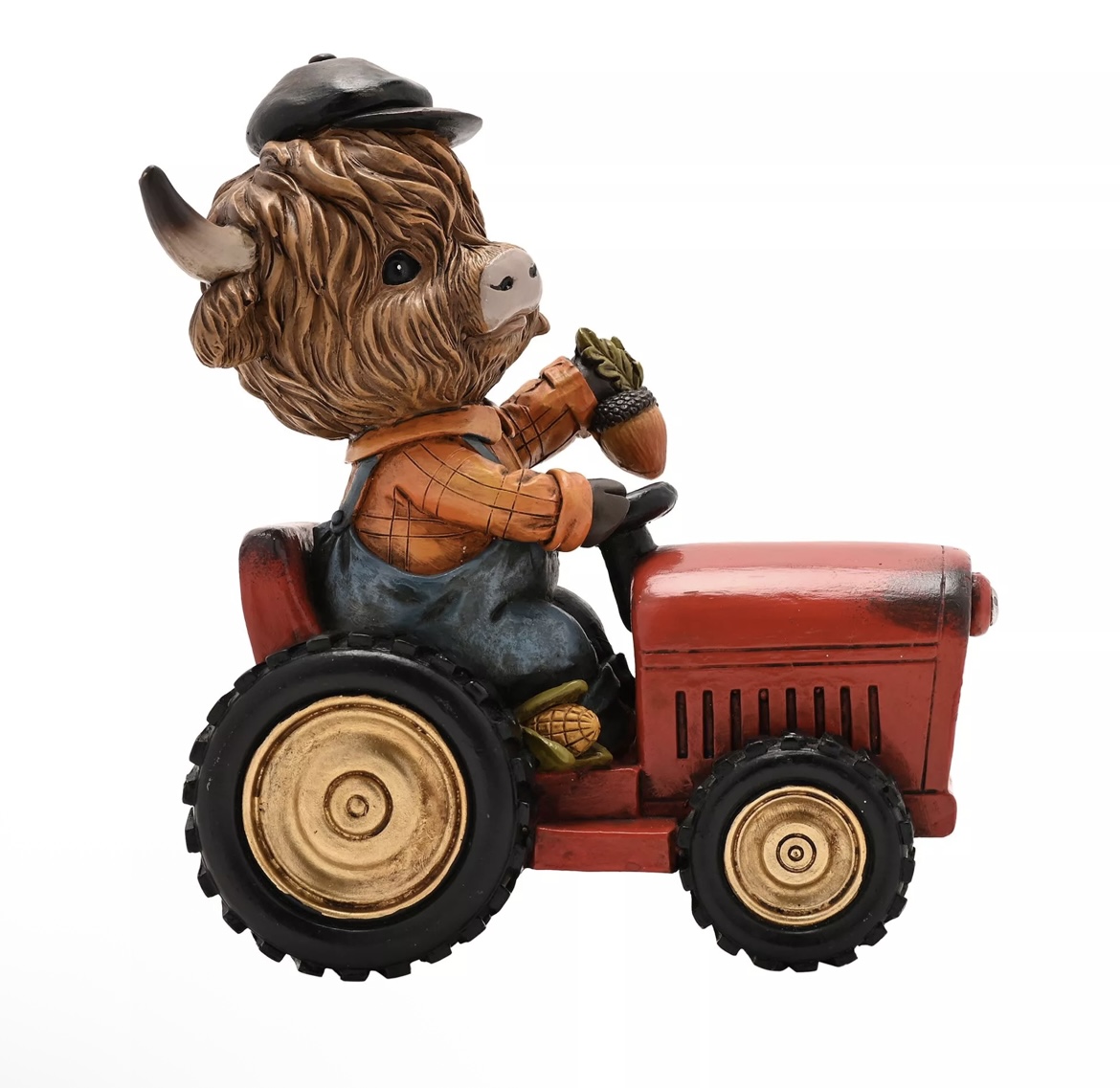 Country Living Highland Cow on Tractor Ornament - Image 3