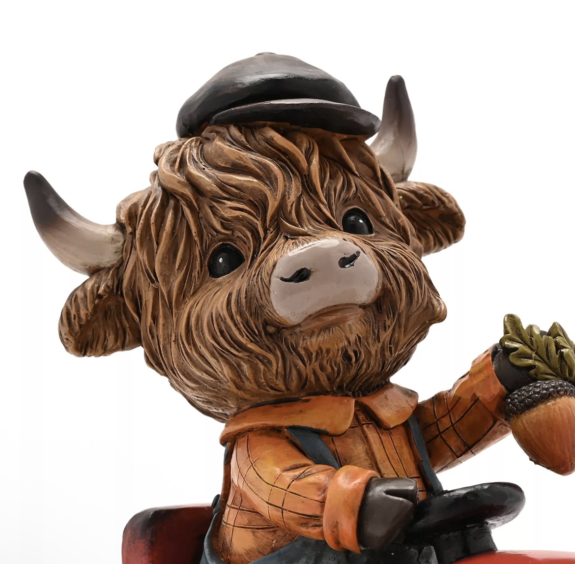 Country Living Highland Cow on Tractor Ornament - Image 4