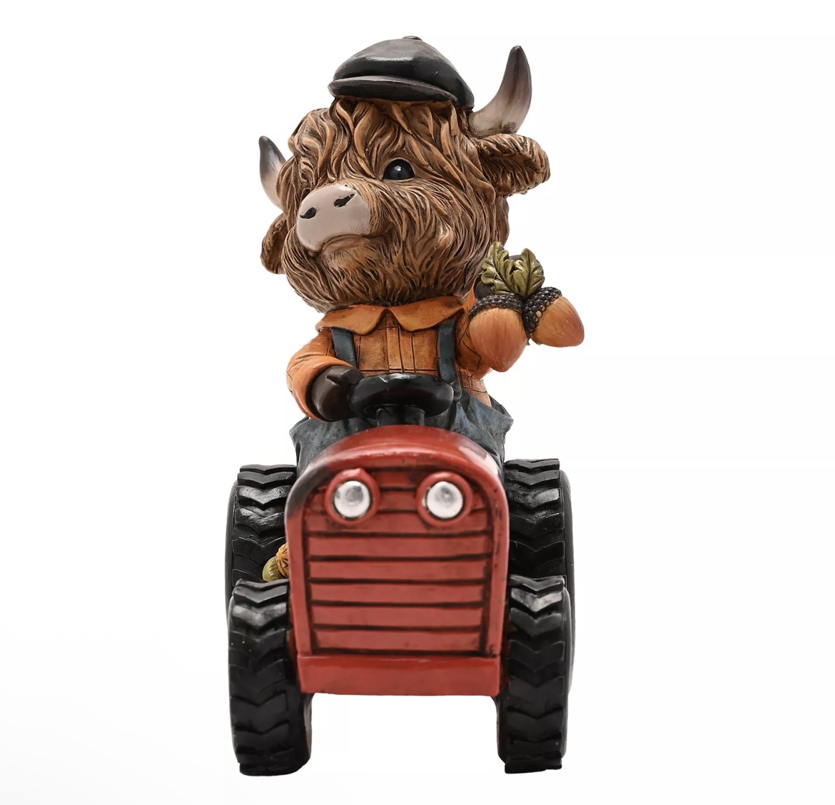 Country Living Highland Cow on Tractor Ornament - Image 5