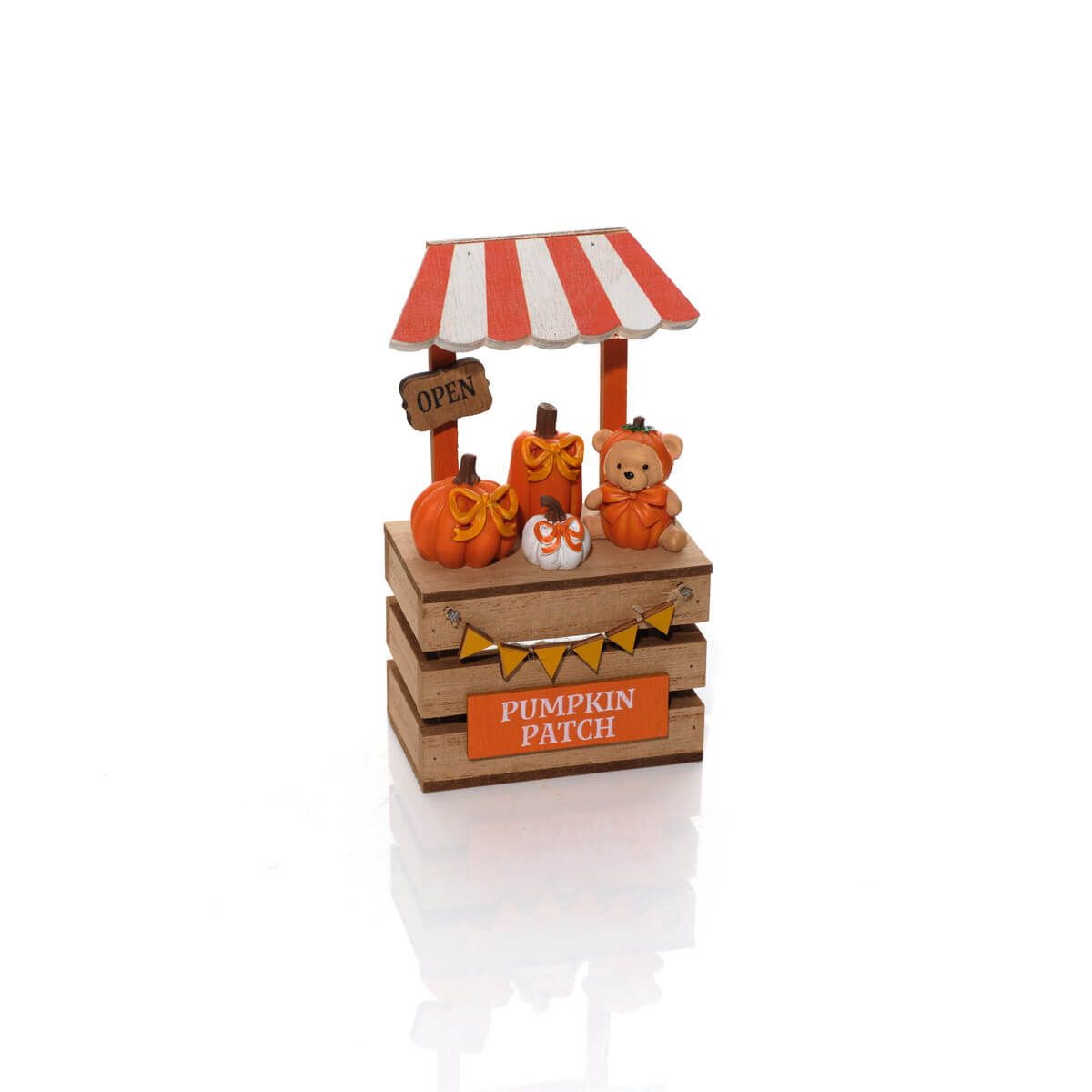 wooden-pumpkin-patch-stall-teddy-bear-ornament-front Transform Your Space with Our Home Decor Store