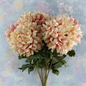 Extra Large Pink Artificial Reflex Silk Chrysanthemum 75cm