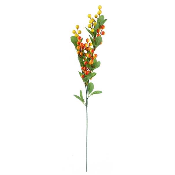70cm Artificial Orange Berry Spray - Premium Quality Faux Foliage - Image 6
