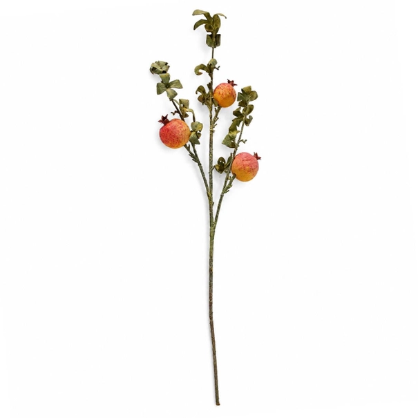 75cm Artificial Pomegranate Stem – Realistic Faux Fruit & Foliage - Image 5